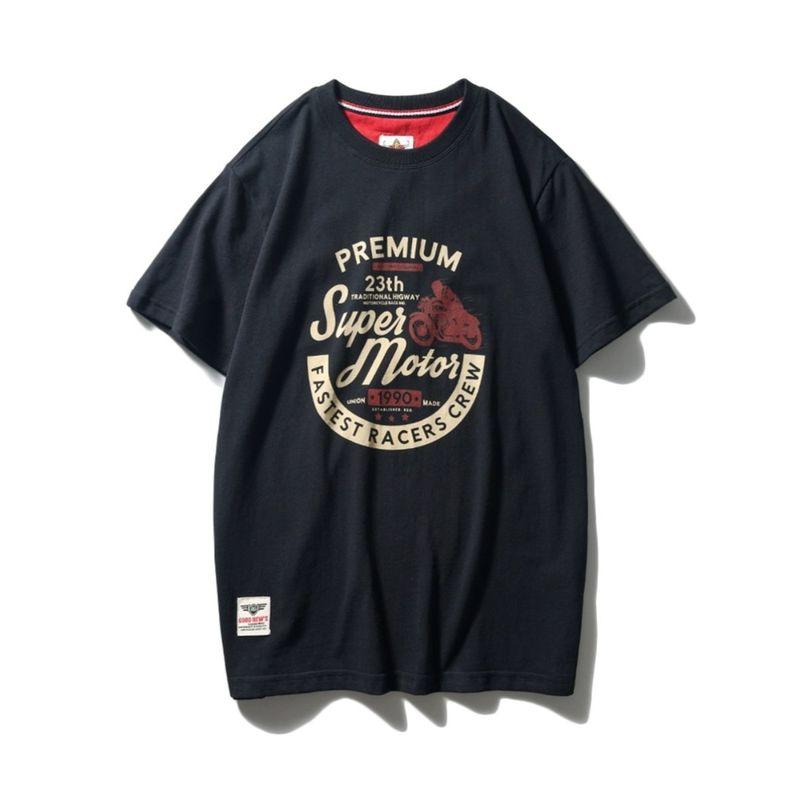 American Retro Pure Cotton Short Sleeve T-Shirt Men's New Arrival Trendy Base Shirt Export Export To Domestic Sales Cotton T-shirt