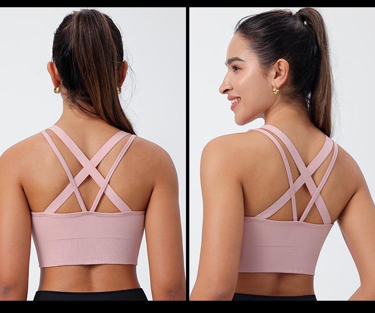 Sport-BH mit gekreuztem Rücken - Schnelltrocknend, Übergröße Yoga- & Fitnessbekleidung