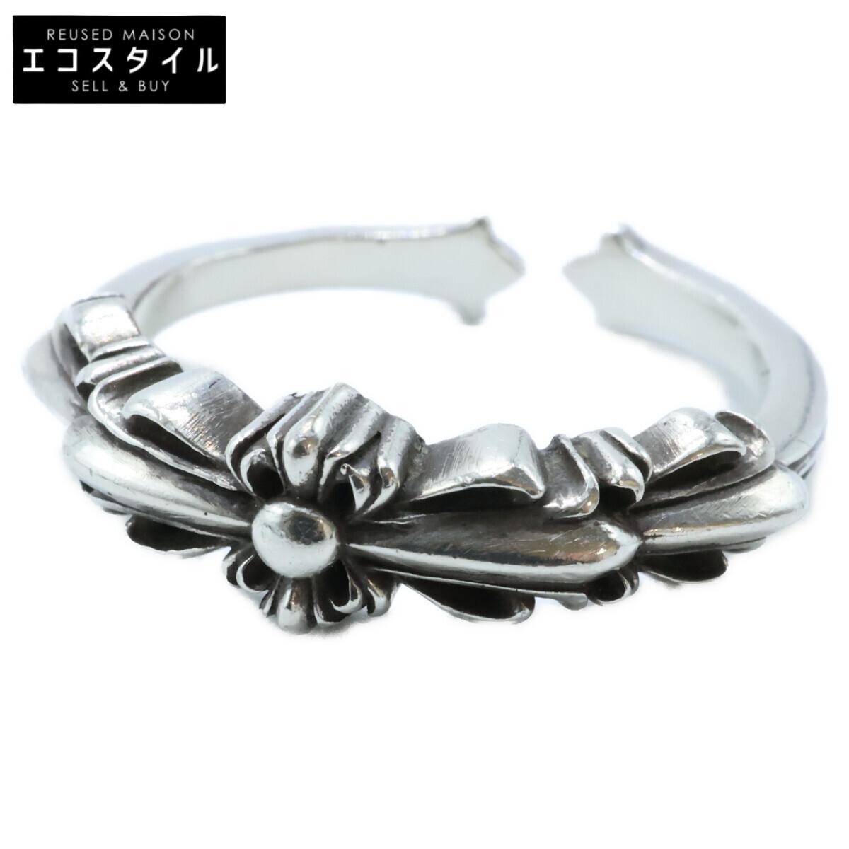 

Chrome Hearts 925 Baby Classic Double Floral Cross Ring ring SilverUsed