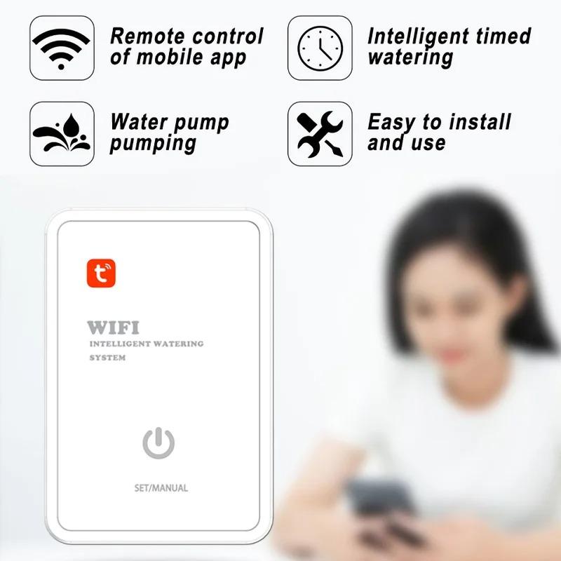 Tuya WIFI Auto Watering Device Intelligent Timed Drip Irrigation System APP Control Irrigation System Kit for 16 Potted Plants