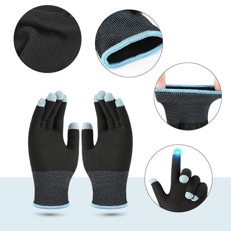 1Pair All Finger Operations Gaming Gloves Providing Accurate Screen Interaction For Mobile Devices For Winter Warmth