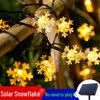 Waterproof Solar Snowflake Garden Lights: Color-Changing String Lights for Outdoor Decoration