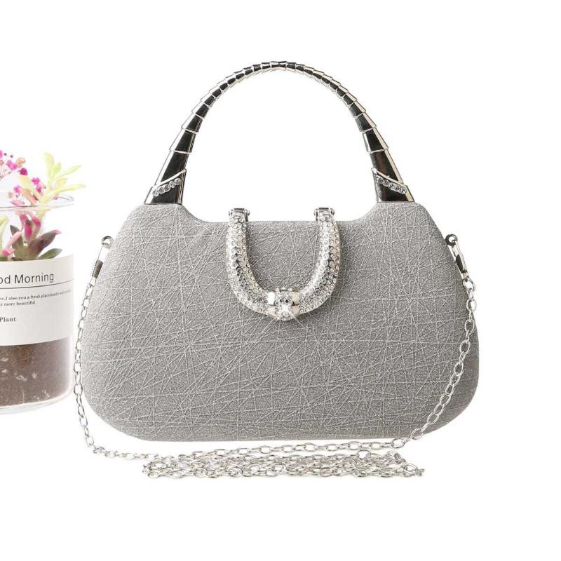 WTEMPO Brand Fashion Slim Flashing Handheld Dinner Bag Premium Texture Women Handheld Bag Dress Party Matching Small Square Bag