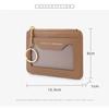 Portable Multi-card Slots Card Bag Keychain Hanging Leather Multi-card Wallet PU Leather Coin Purse Gifts