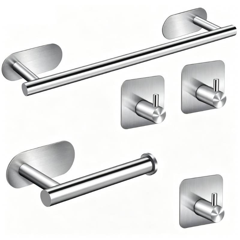 Stainless Steel Heavy Duty Adhesive Hook With Removable Design For Home Organization