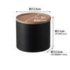 Yamazaki Jitsugyo Basket Type Coffee Paper Filter Case S Brown x x H11cm RIN Wave Filter Case Coffee Filter Case 4566 Approx. W12.5 D12.5