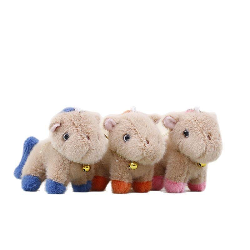 Plush Pony Cute Pendant Cartoon Bag Decoration Doll Keychain Children Gifts