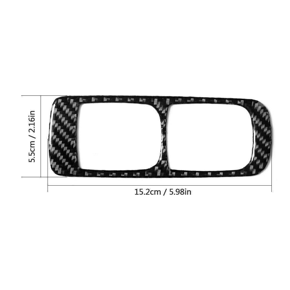 Carbon Fiber Driver Side Window Control Cover Trim For Porsche Cayenne Sport
