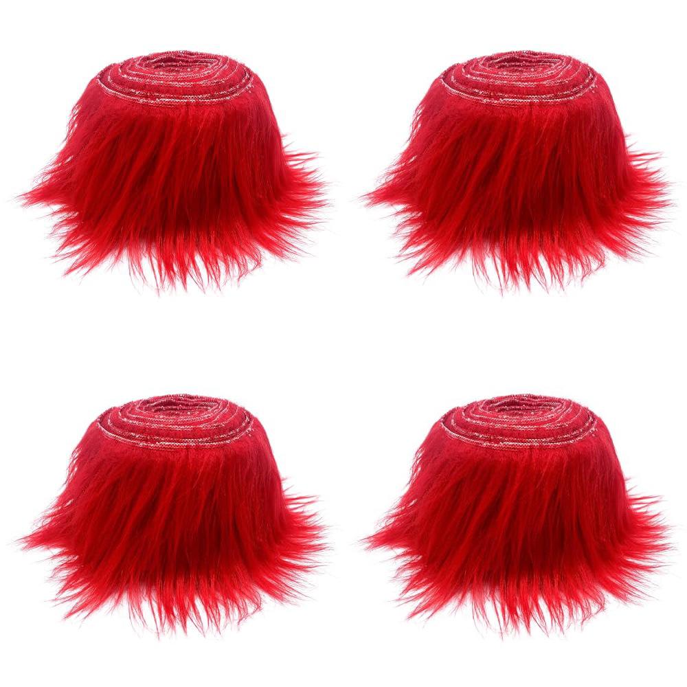 5cm*1.5m Winter Decorative Fabric Supplies DIY Artificial Christmas Decor Ribbon Tapes Fur Stripe