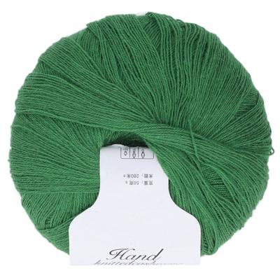 Häkelgarn Grün Handwaschbar Wolle Material Atmungsaktiv Weich Strickgarn für Sitzkissen Pullover