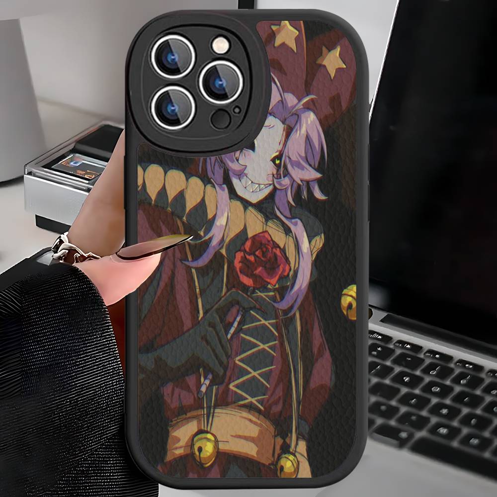 The Freak Circus Pierrot Game Phone Cover For iPhone 11 12 13 14 15 16 Pro Max Mini Plus Soft Leather Case