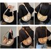 Holiday Wind Beach Bag Retro Woven Bag New Straw Bag Seaside Bag Crossbody Shoulder Dumpling Bag
