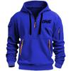 New Models Autumn Winter Men's Leisure Sports Multi-zip Arm Pocket Hoodie Jumper Hoodie Sports and Leisure Jacket