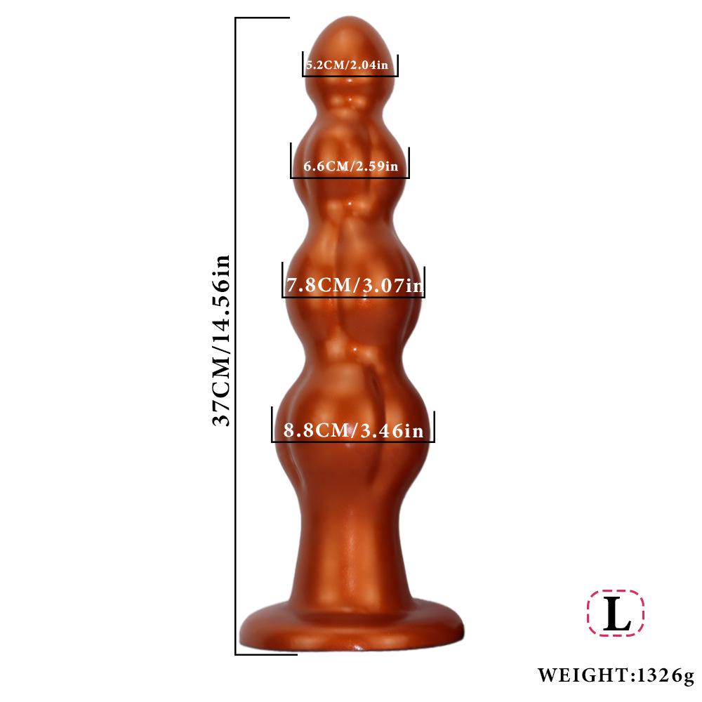 37cm Extra silný Ultra-dlouhý Silikonový Anální Dilatátor pro Ženskou Masturbaci
