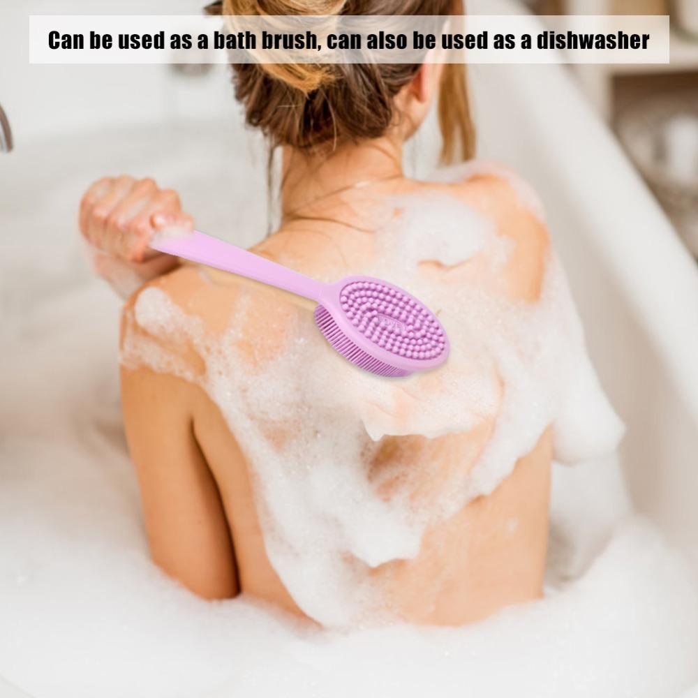 PP Silicone Body Scrubber Brush Multi-Functional Shower Cleaning Brush Bath Brush Kitchen Cleaning