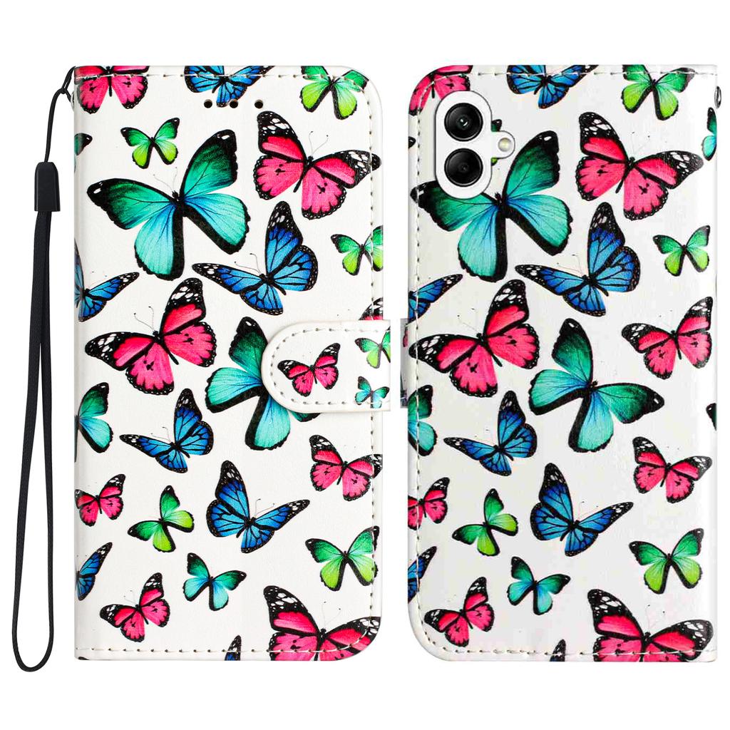 For Samsung Galaxy A07 Printed Pattern PU Leather Phone Cover Wallet Case with Stand