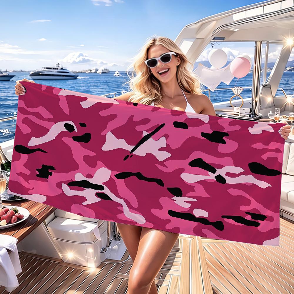 Camo Credit Decorative Towel Quick Drying Beach Towels Are Suitable For Swimming Pools Camping Yoga And The Gym