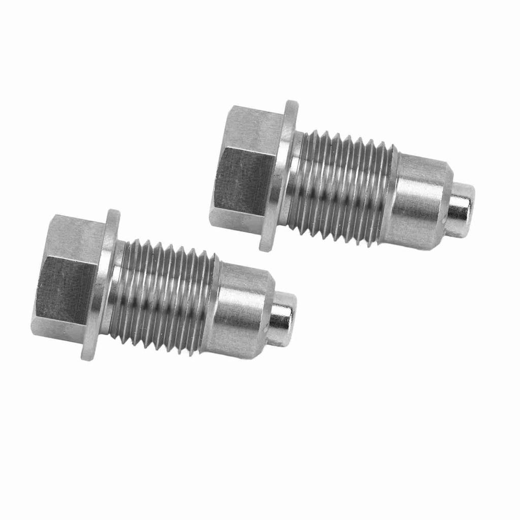 Bouchon de vidange d'huile magnétique pour moteur de voiture Acier inoxydable Résistant à la rouille Argent Résistant aux hautes températures Remplacement pour Ford