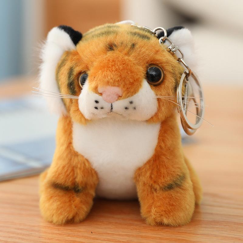 

Cute little tiger doll plush toy zodiac tiger doll schoolbag backpack pendant keychain pendant rag doll 10cm（0.036kg）
