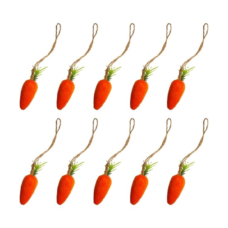 Festival Mini Easter Carrot Hangings Decorations Colorful Artificial Carrots
