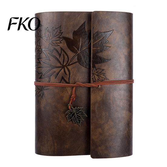 Daily Writing Notebook Vintage Faux Leather Journal, Refillable for Travel Office Writing, A5 Size Lined Blank Dairy Planner, Gift Men & Women