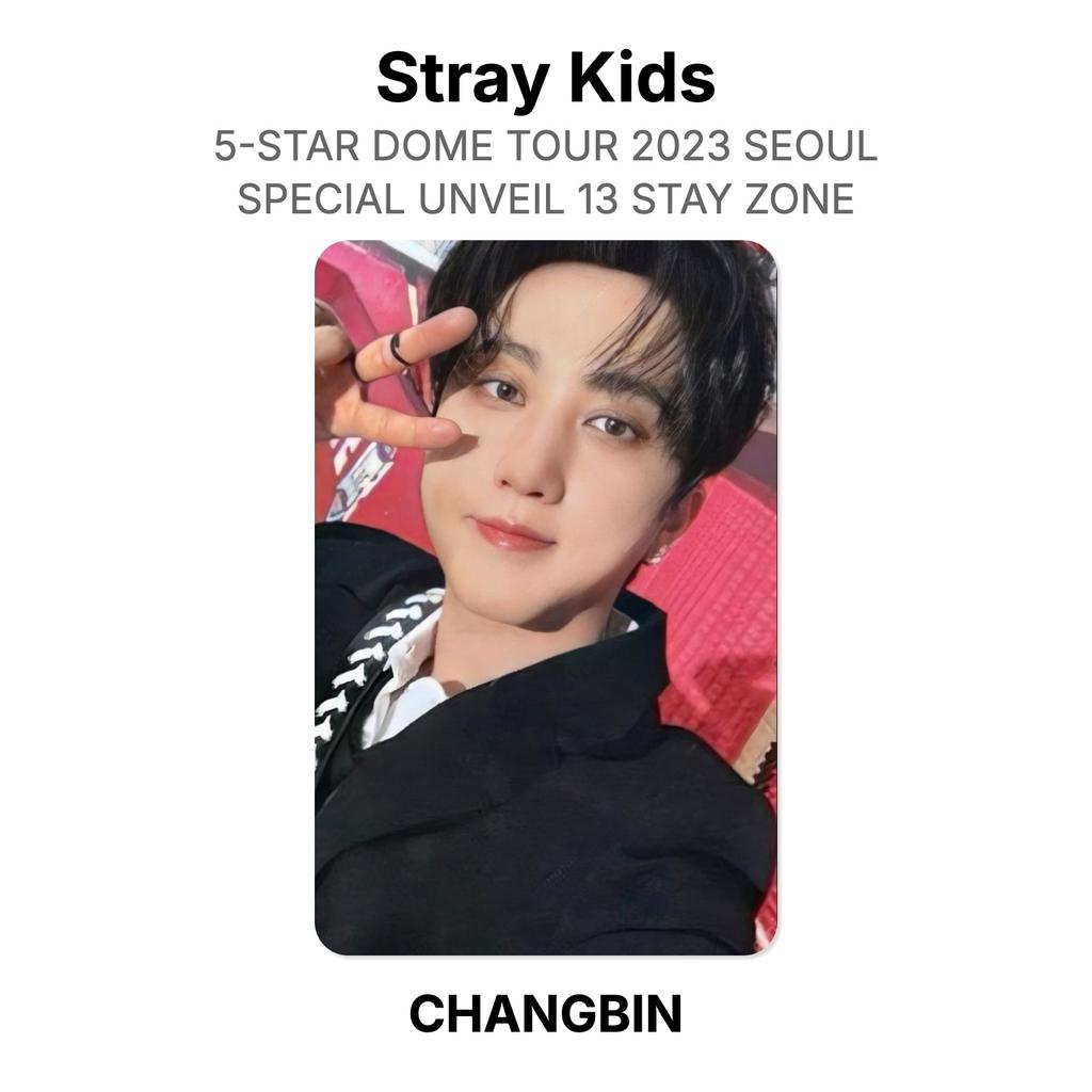 Stray Kids 5-STAR DOME TOUR 2023 SEOUL SPECIAL UNVEIL 13 STAY ZONE Official Photocard