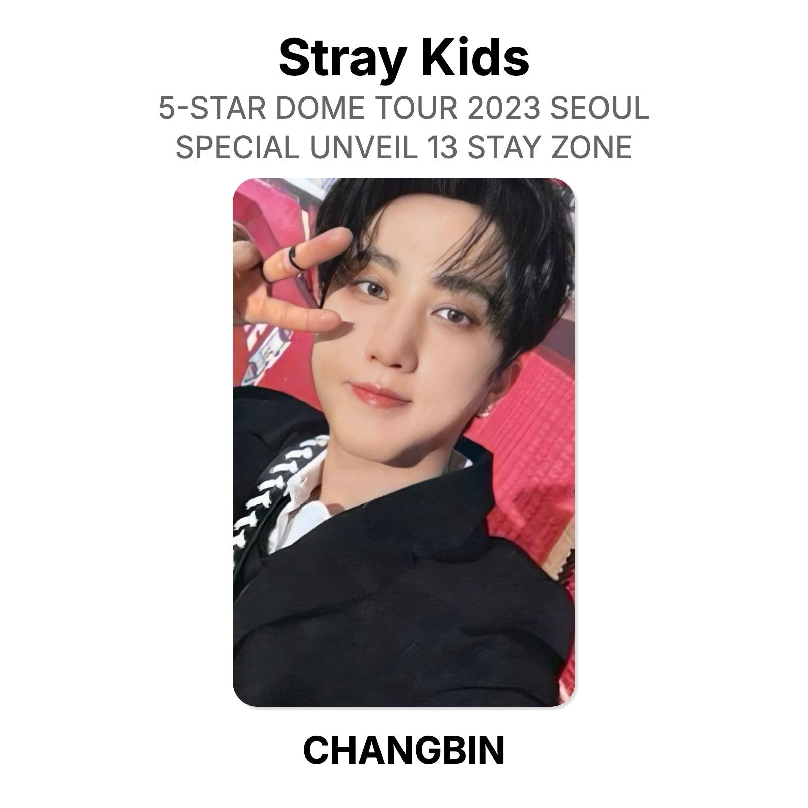 Stray Kids 5-STAR DOME TOUR 2023 SEOUL SPECIAL UNVEIL 13 STAY ZONE Official Photocard CHANGBIN