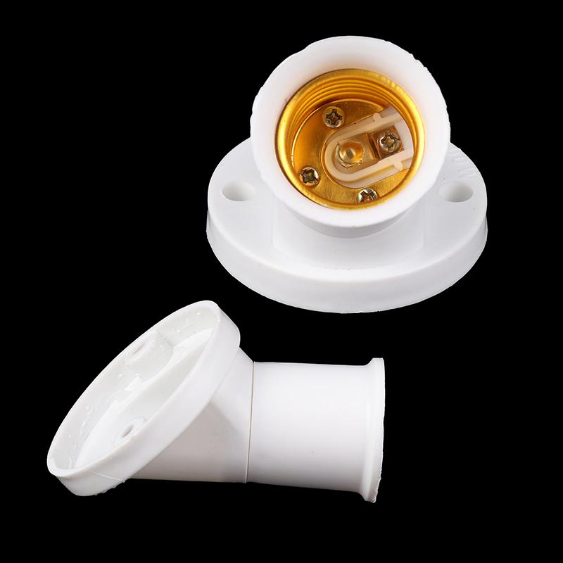 Screw Lamp Base Diagonal Screw Port Lamp Holder Socke Base Light Bulb 45 Degree E27 Socket Holder Adapter