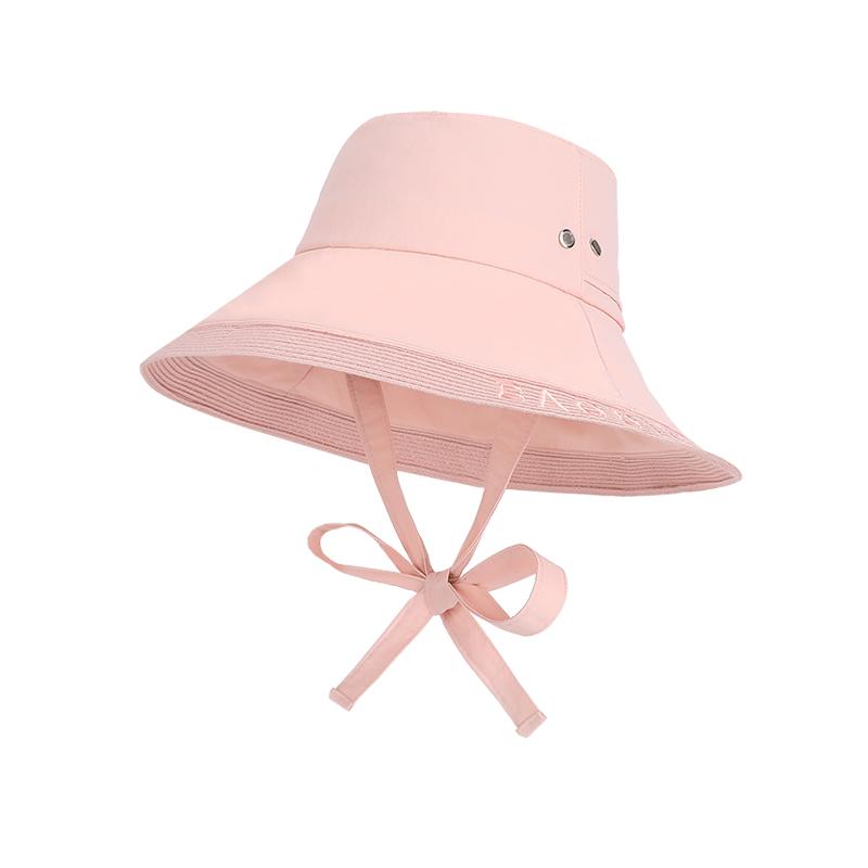 Summer Big Brimmed Fisherman's Hat Solid Color Sunscreen Hat Women's Outdoor Travel Mountaineering and Fishing Sunscreen Hat