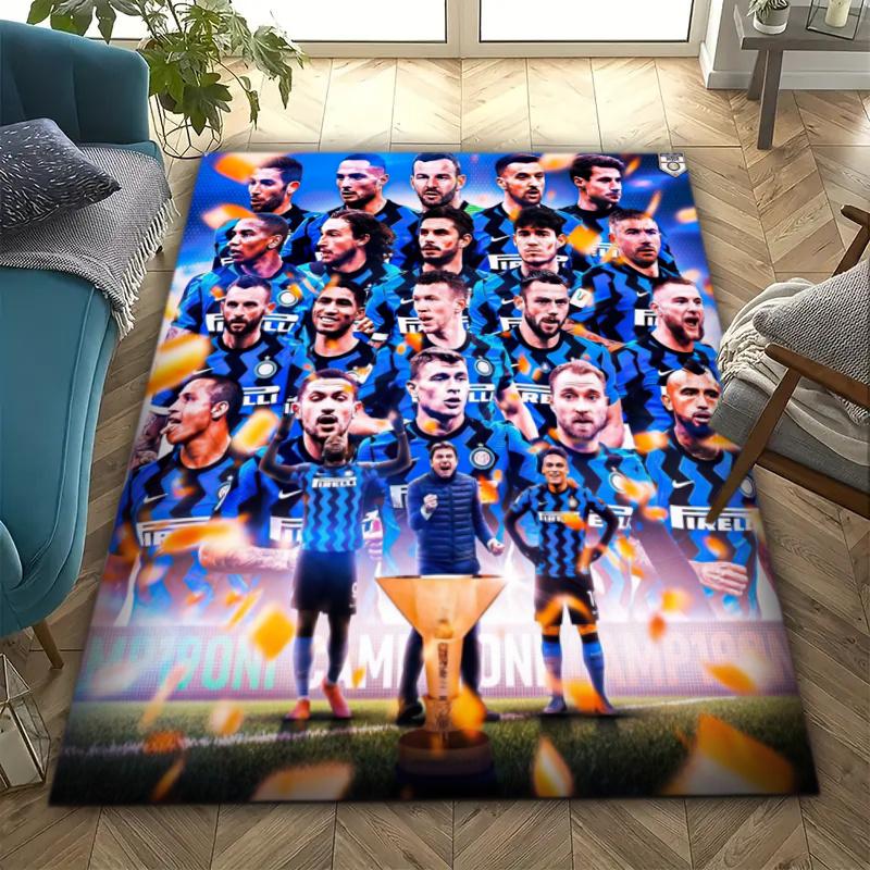 Famous F.C. Internazionale Milano football player Lautaro Martínez carpet is suitable for living room and bedroom office decorative carpet L5