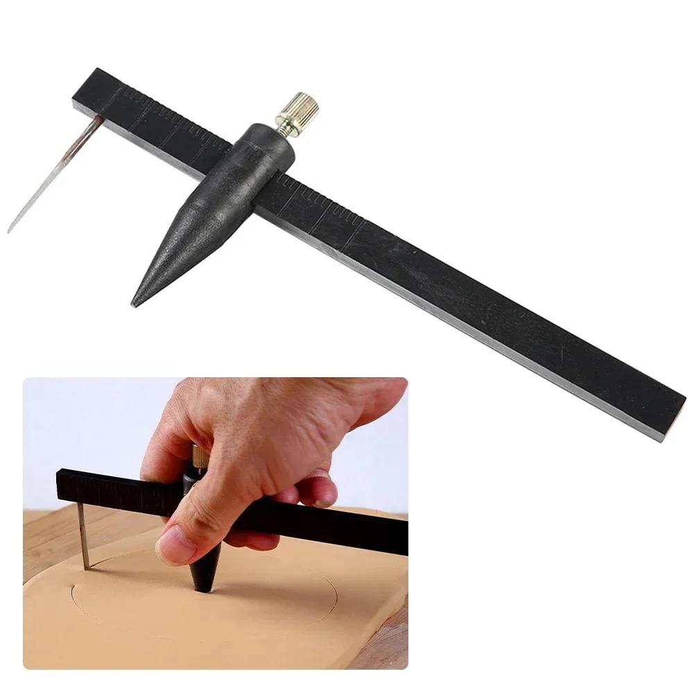 DIY Clay Modeling Tool Accessories Pottery Clay Compass Circle Cutter Soft Clay Cutting Caliper Ceramic Sculpture Mold Tools