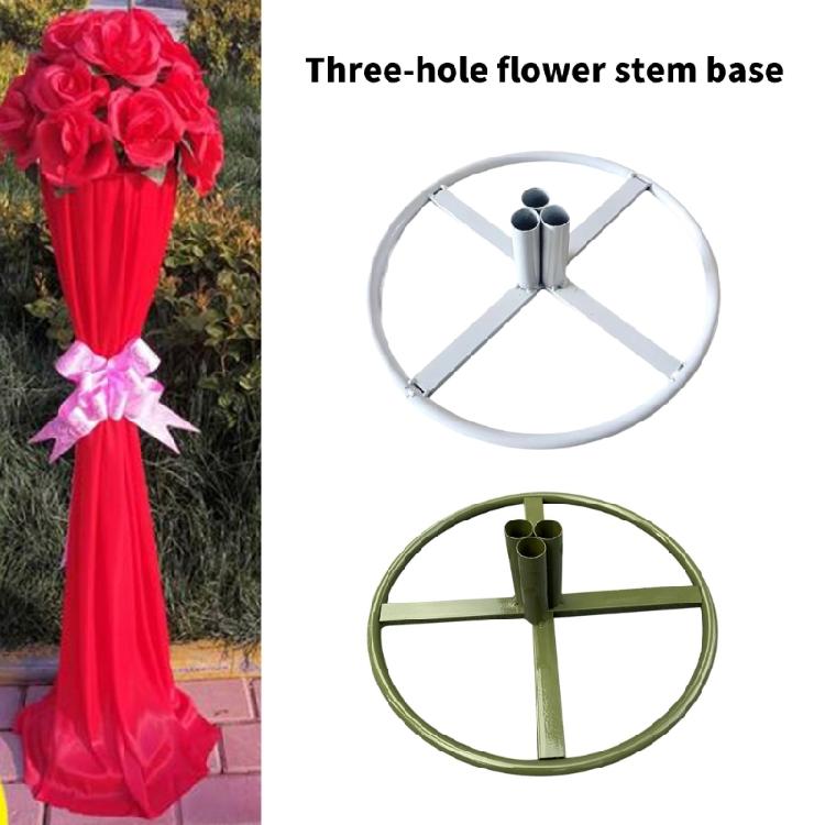Floor Standing Flower Poles Display Base For Wedding Aisle Markers Reception Centerpieces Permanent Flower Installation