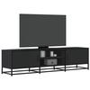 VidaXL TV Stand Black 160x35x41 Cm Engineered Wood and Metal, TV Bench, Hi-fi Cabinet, Entertainment Center, TV Buffet, 848844