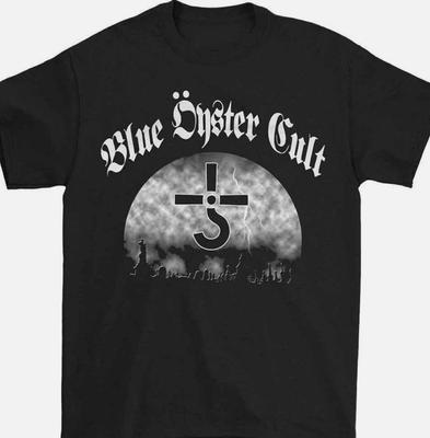 Vtg Blue Oyster Cult Band Heavy Cotton Black All Size Unisex Shirt Unisex T-Shirt
