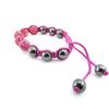 Les Trésors De Lily [J5353] - Pink 'Shambhala' Ethnic Bracelet