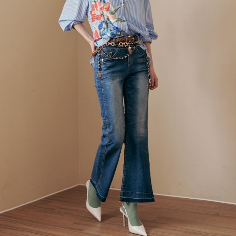 Maxza Natural Washing 3d Cut Semi bootCut Denim Pants Ze04ql400na