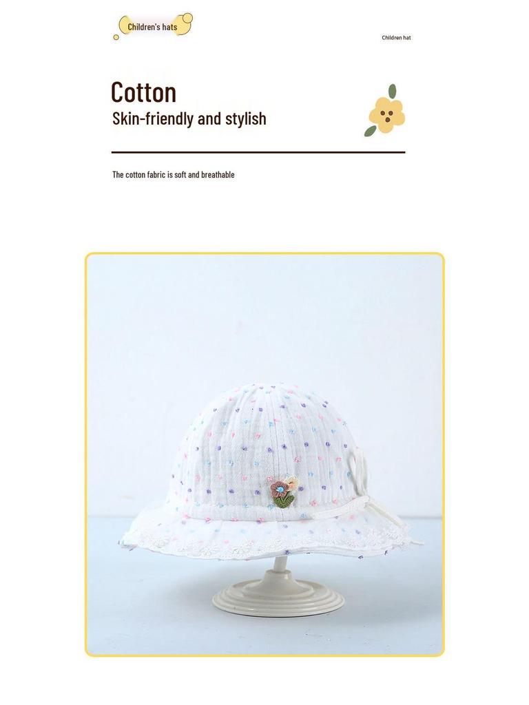 Adorable Baby Bucket Hat for Toddler Girls - Sun Protection for Spring & Autumn