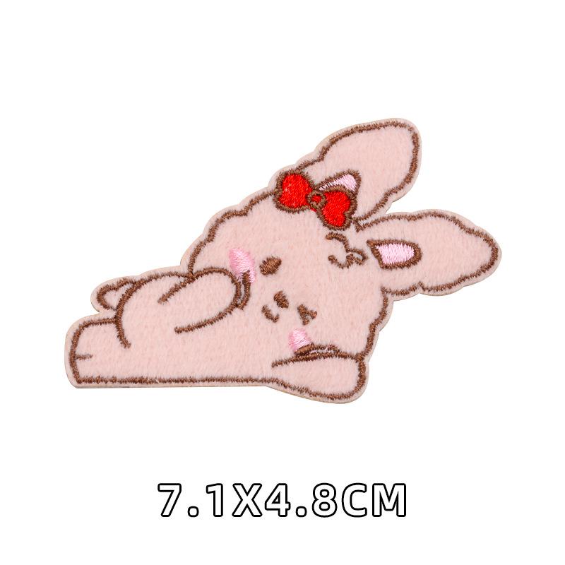 Self-Adhesive Cartoon Rabbit Patch for Down Jackets