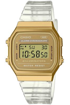 Unisex Skeleton Watch In Gold A168XESG-9AJF