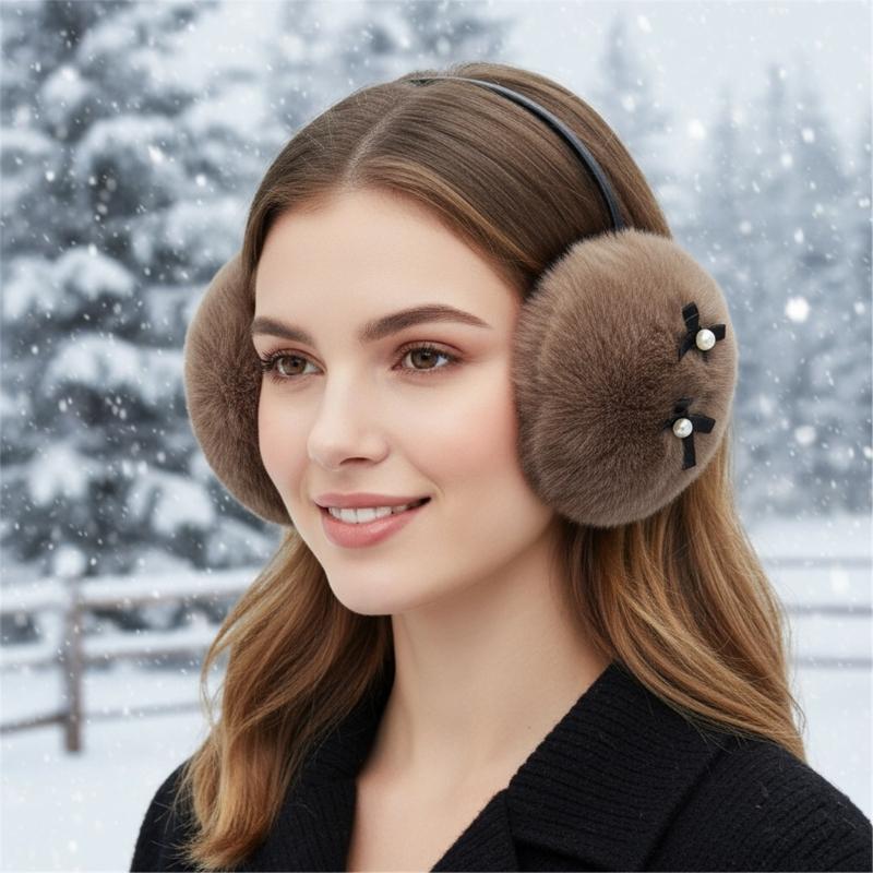 Fashionable Fleece Ear Covers Cold Weather Protections Lightweight Ear Warmers For Men Women Winter Accessories