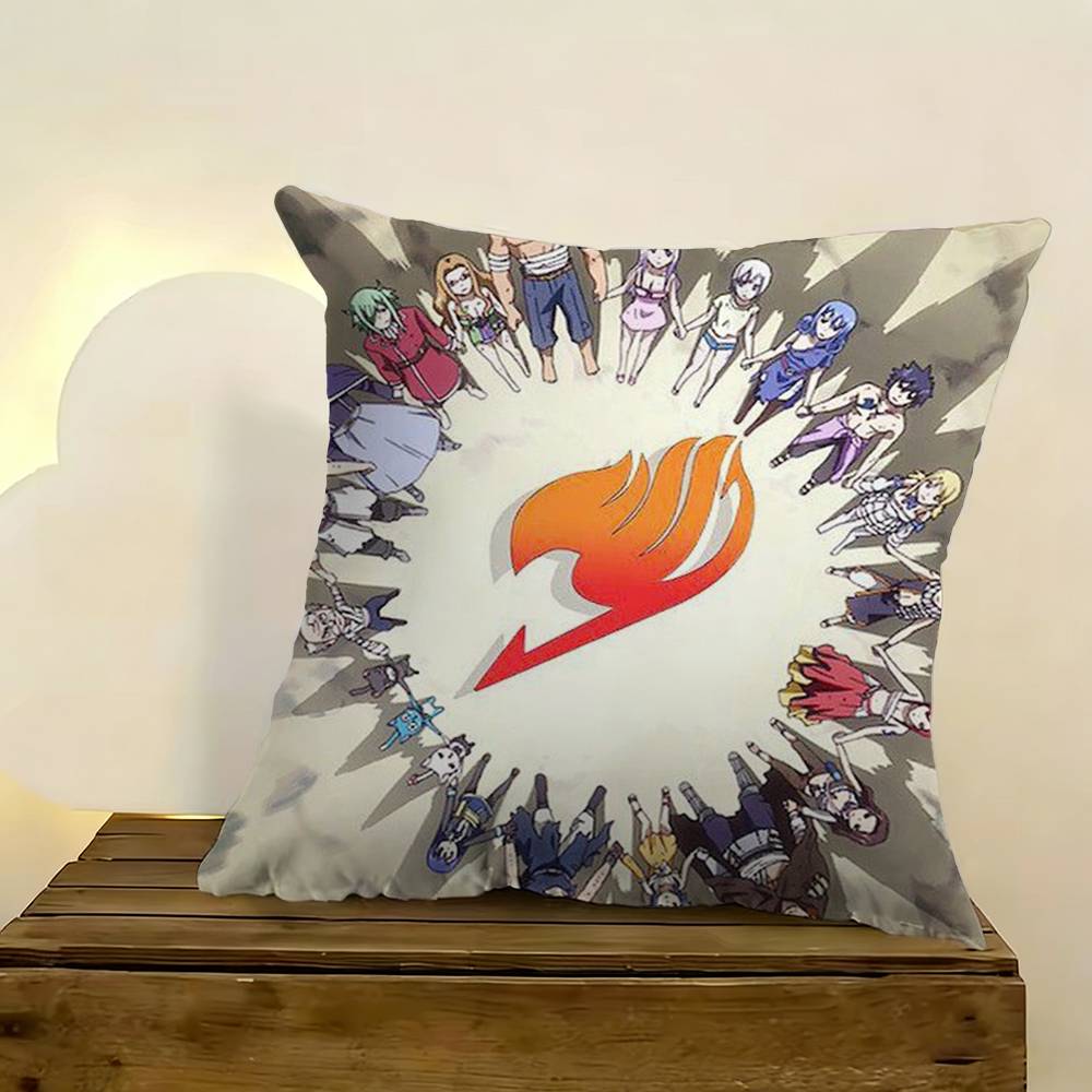 Fairy Tail Anime Pillow Case Cushion Cover Throw Pillow Case For Car Sofa