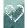 Love Gradient Printed Women's T-shirts Summer Fashion Street Short Sleeve Round Neck Straight Top