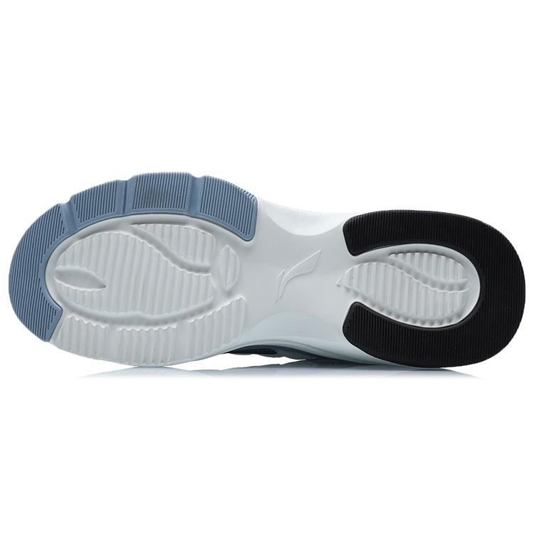 Chaussures de course basses résistantes à l'abrasion Li Ning pour homme Blanc Bleu AGCR205-3