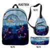 Beliebte Neuheit Cool Subnautica Below Zero 3D-Druck 3 Stück/Set Schülerrucksäcke Reise-Laptop-Rucksack Brusttasche Federmäppchen