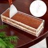 Elegant Acrylic Box Produced for Tiramisu and Mousses Dessert Offering Clear Visibilities and Dust Resistant Cover for Hygienes