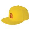 Fashion Three Heads Dog Flat Brim Sun Hat  Dad Hat Tennis FeUnisex