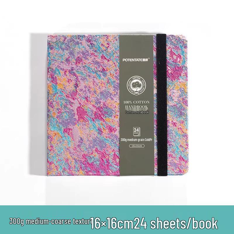 Portable Cotton Watercolor Accordion Planner - 300g Fabric for Travel & Student Paintings