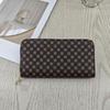 Vintage European & American Women's Long Wallet with Multi-Card Slots and Large Zippered Storage