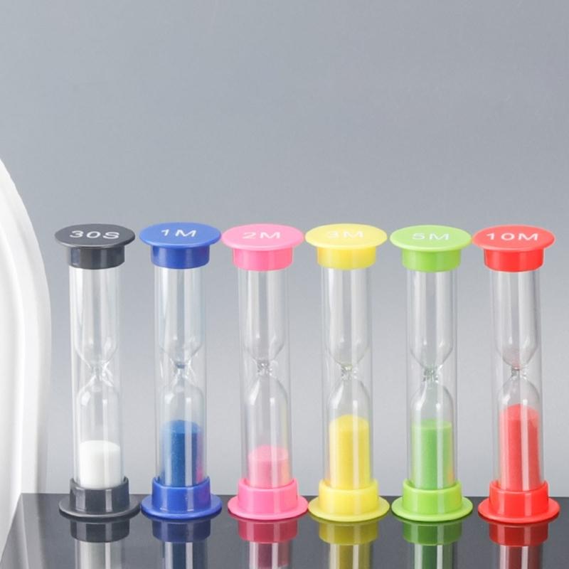 Easy Carry Adjustable Sand Timer Accurately Measure Time from Half Minutes to Ten Minutes Sandglasses Toothbrush Timer