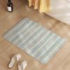 Stripe Cream Floor Mat - Non-Slip, Dirt-Resistant Doorway Mat, Mud Scraper, Washable Loop Pile for Entrances